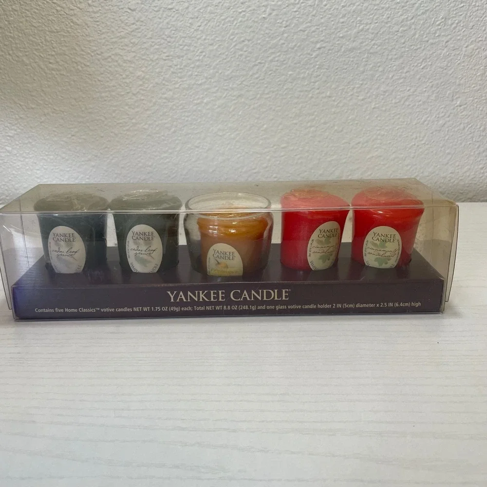 Yankee Candle RETIRED Votive Set Unisex OS Multicolor 5 Candles 1 Holder Sampler